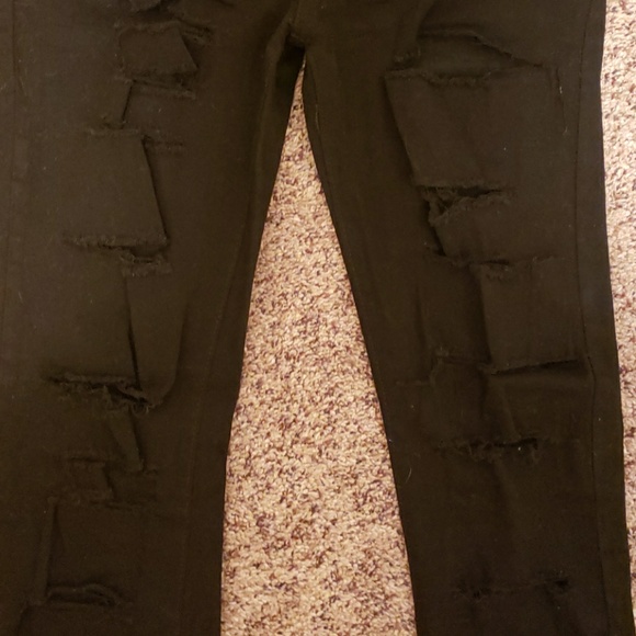 Distessed Black Jeans - Picture 4 of 8